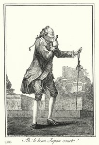 Ah! Der schöne kurze Rock (Stich) von Joseph Franz von (after) Goez