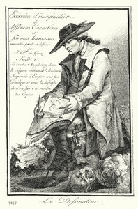 Der Karikaturist (Stich) von Joseph Franz von (after) Goez