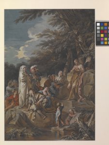 Johannes predigt in der Wüste