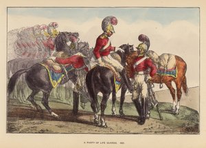 Eine Gruppe von Leibgardisten