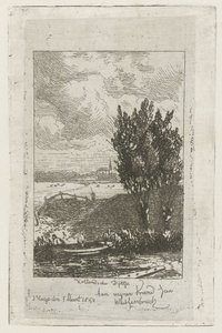 Weidelandschaft mit Graben