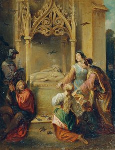 Am Grab von Walther von der Vogelweide von Joseph Hasslwander