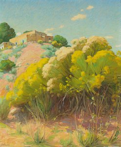 Taos Studio von Joseph Henry Sharp