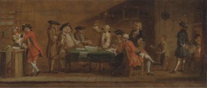 Figuren in einer Taverne oder einem Kaffeehaus von Joseph Highmore
