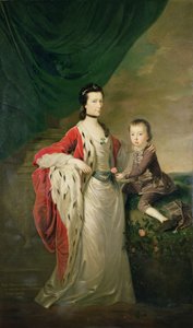 Mary, Gräfin von Shaftesbury und ihr Sohn, Anthony Ashley Cooper