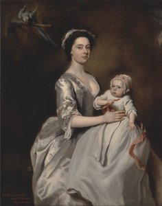 Mrs. Sharpe und ihr Kind von Joseph Highmore