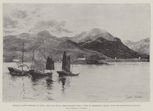 Russlands neueste Forderung in China, Shan Hai Kwan, beschlagnahmt mit Blick auf die Verbindung von Peking mit der Mandschurischen Eisenbahn von Joseph Holland Tringham