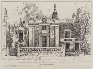 Das Spukhaus in der Homer Street, Lambeth, Tudor-Haus, das bald abgerissen wird von Joseph Holland Tringham