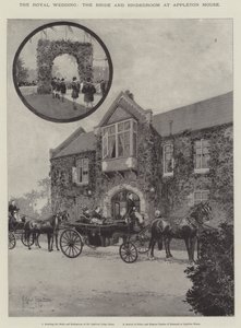 Die königliche Hochzeit, die Braut und der Bräutigam im Appleton House