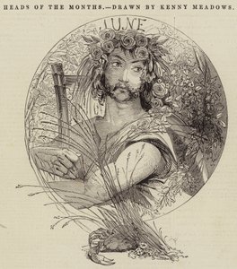 Köpfe der Monate von Joseph Kenny Meadows