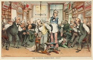 Der Nationale Friseursalon - Nächster von Joseph Keppler