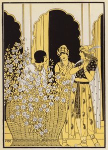 Floire et Blancheflor (Farblithographie)
