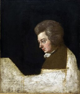 Wolfgang Amadeus Mozart (1756-1791) von Josef Lange (1751-1831)