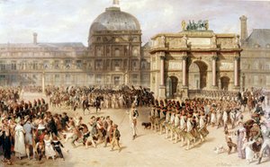 Ein Tag der Überprüfung unter dem Imperium (1810). 1862 von Joseph Louis Hippolyte Bellange