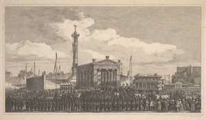 Zeremonie der Einweihung der Julisäule, 1840, 1840