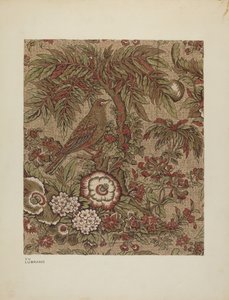 Bedruckter Baumwollchintz, ca. 1940