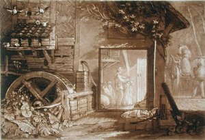Penbury Mill, Kent, graviert von Charles Turner, veröffentlicht 1808