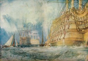 Ein erstklassiges Schiff nimmt Vorräte auf von Joseph Mallord William Turner