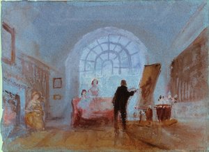 Künstler arbeitet an einer Staffelei, 1828 von Joseph Mallord William Turner