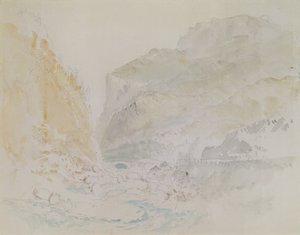 Blauer Bach, St. Gotthard von Joseph Mallord William Turner