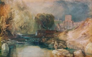 Brinkburn Priory, Northumberland, um 1830 von Joseph Mallord William Turner