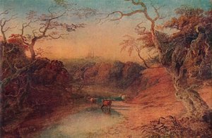 Entfernter Blick auf die Kathedrale von Lichfield, 1909 von Joseph Mallord William Turner