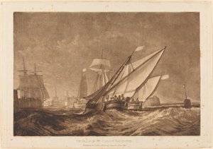 Einfahrt in den Hafen von Calais