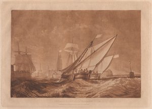 Einfahrt zum Hafen von Calais von Joseph Mallord William Turner