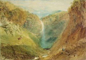 Hardraw Fall, Yorkshire, ca. 1820