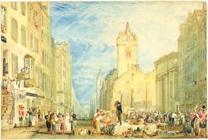 High Street, Edinburgh, um 1818 von Joseph Mallord William Turner
