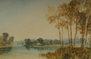 Landschaft mit Bäumen am Fluss Thames, ca. 1805