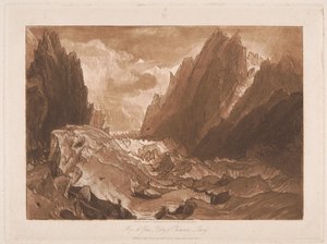 Mer de Glace, Tal von Chamouni, Savoyen von Joseph Mallord William Turner