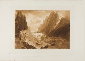 Mer de Glace, Tafel 50 aus Liber Studiorum von Joseph Mallord William Turner