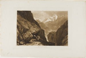 Der Sankt-Gotthard, Platte 9 aus Liber Studiorum
