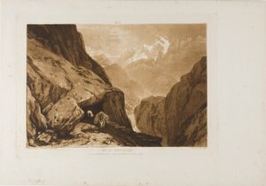 Berg St. Gotthard, Platte 9 aus Liber Studiorum