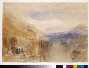 Oberhofen, Thunersee von Joseph Mallord William Turner