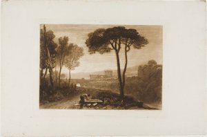 Szene in der Campagna, Platte 38 aus Liber Studiorum