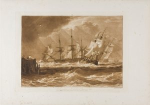 Schiffe im Wind, Platte 10 aus Liber Studiorum von Joseph Mallord William Turner