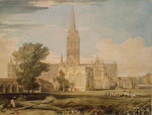 Südansicht der Kathedrale von Salisbury, 1797-98