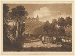 St. Catharines Hill bei Guilford, Liber Studiorum, Teil VII, Platte 33, Juni 1811 von Joseph Mallord William Turner