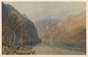 St Goarshausen und Katz Castle von Joseph Mallord William Turner