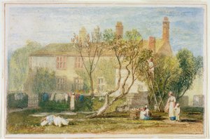 Steeton Manor House, in der Nähe von Farnley, um 1815-18 von Joseph Mallord William Turner