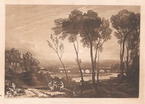 Die Brücke im Mittelgrund von Joseph Mallord William Turner