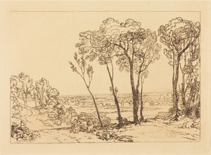 Die Brücke im Mittelgrund von Joseph Mallord William Turner