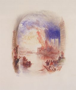 Der Brand der Parlamentshäuser von Joseph Mallord William Turner