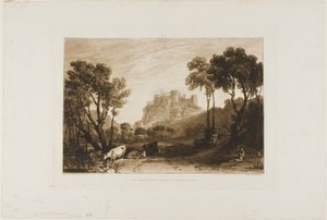 Das Schloss über den Wiesen, Platte 8 aus Liber Studiorum von Joseph Mallord William Turner