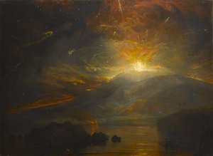 Der Ausbruch der Soufriere-Berge auf der Insel St. Vincent, 30. April 1812