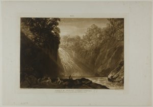Der Fall des Clyde, Platte 18 aus Liber Studiorum