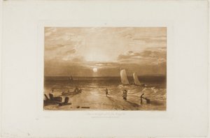 Das Mildmay-See-Stück, Platte 40 aus Liber Studiorum von Joseph Mallord William Turner