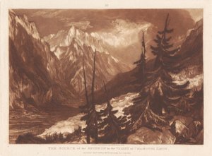 Die Quelle des Arveron im Tal von Chamouni, Savoyen